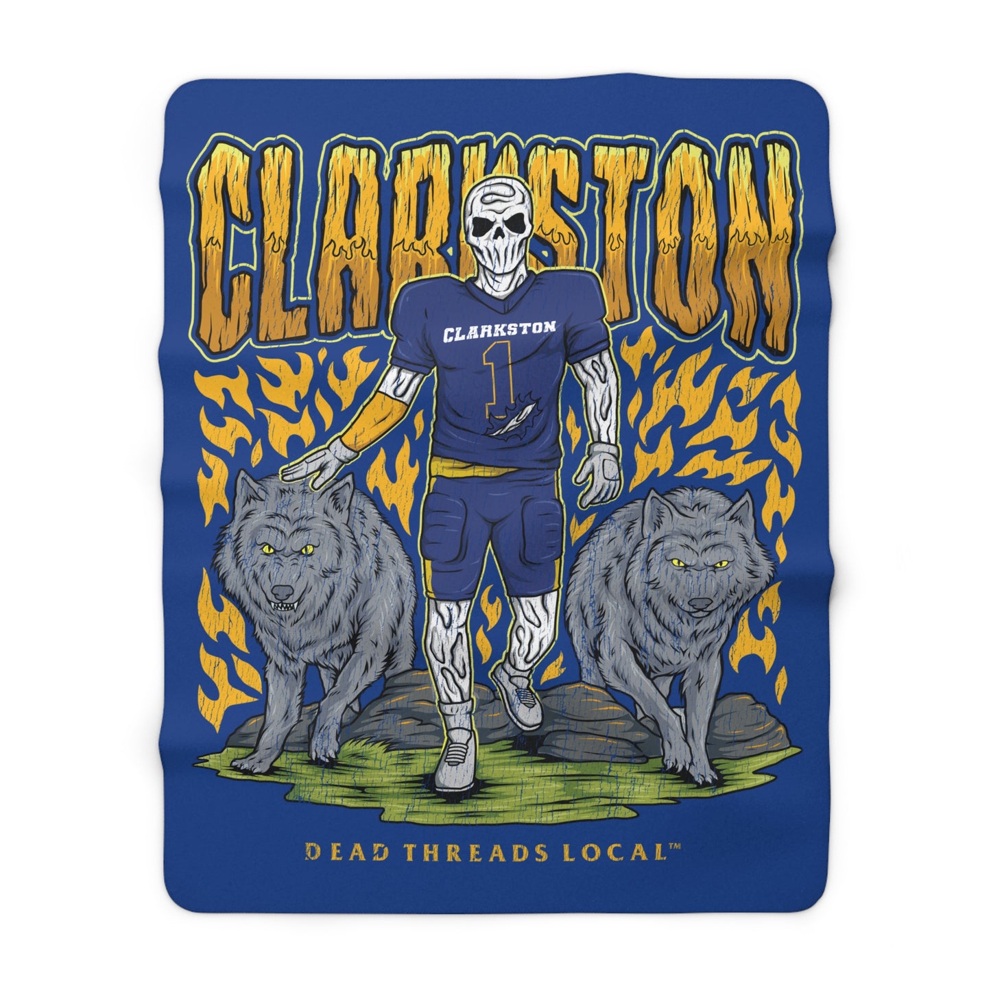 CLARKSTON FOOTBALL BLANKET