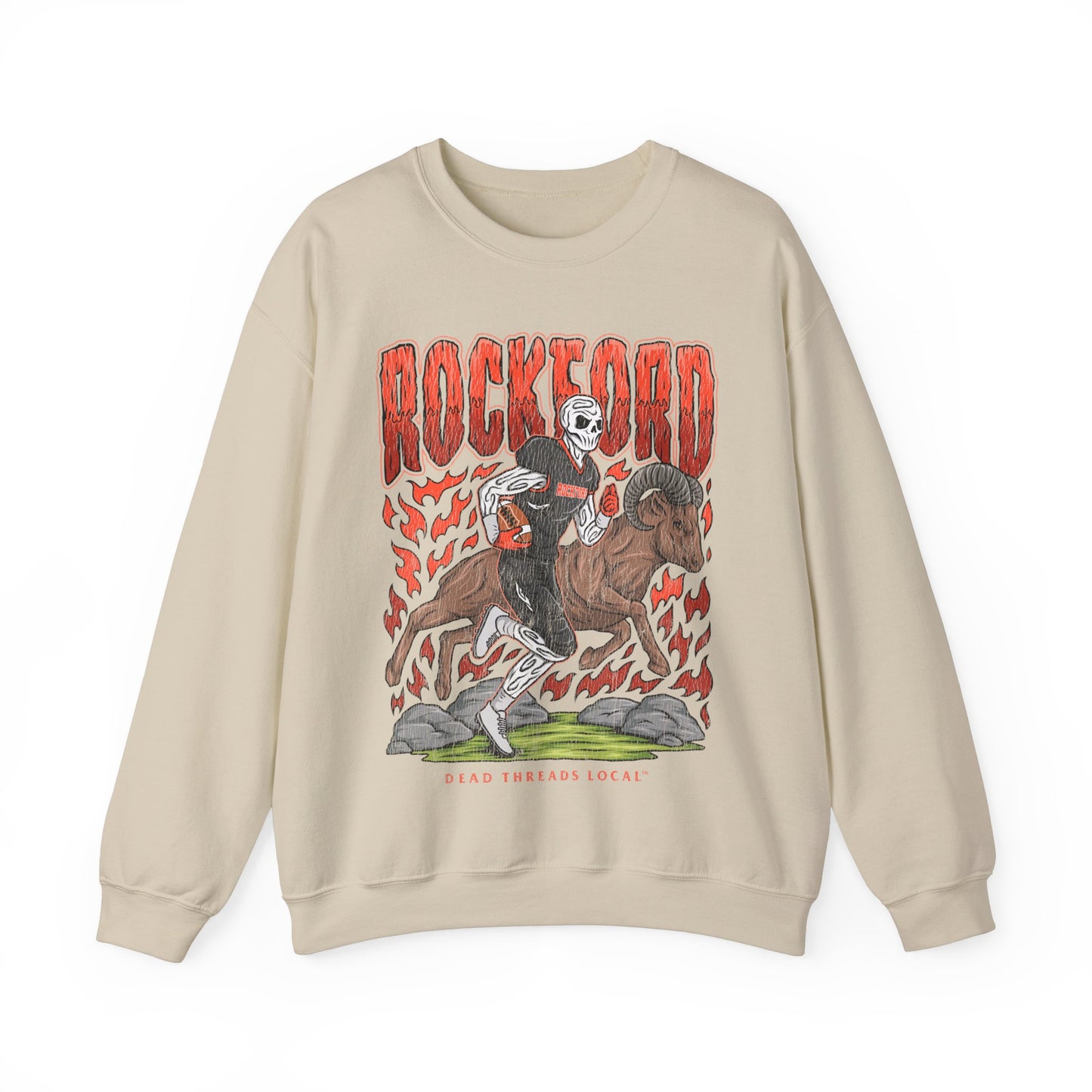 ROCKFORD FOOTBALL CREWNECK SWEATSHIRT