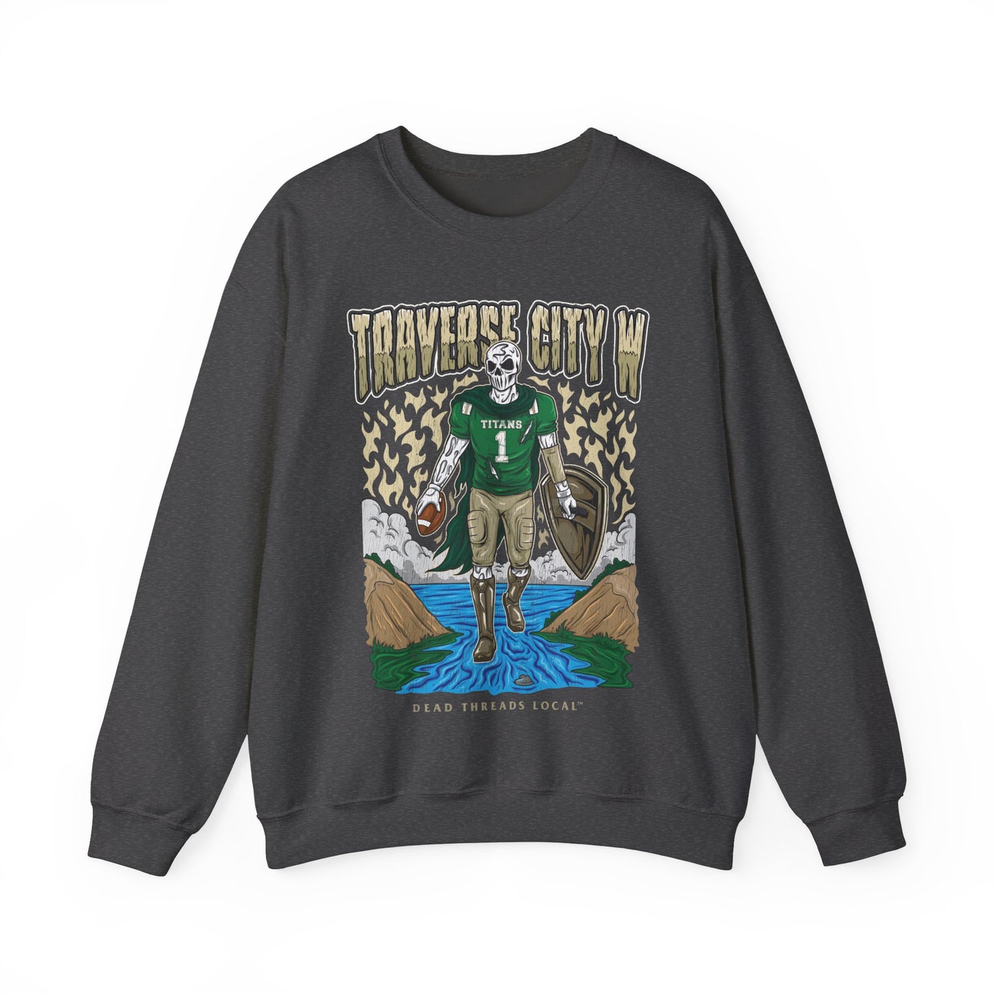 TRAVERSE CITY WEST FOOTBALL CREWNECK SWEATSHIRT