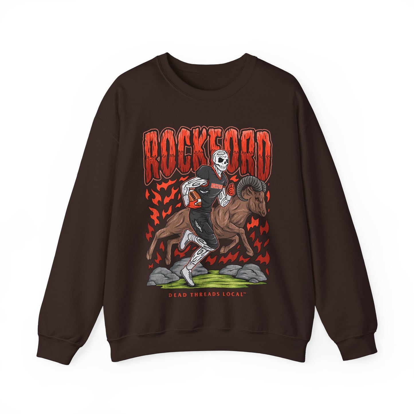 ROCKFORD FOOTBALL CREWNECK SWEATSHIRT