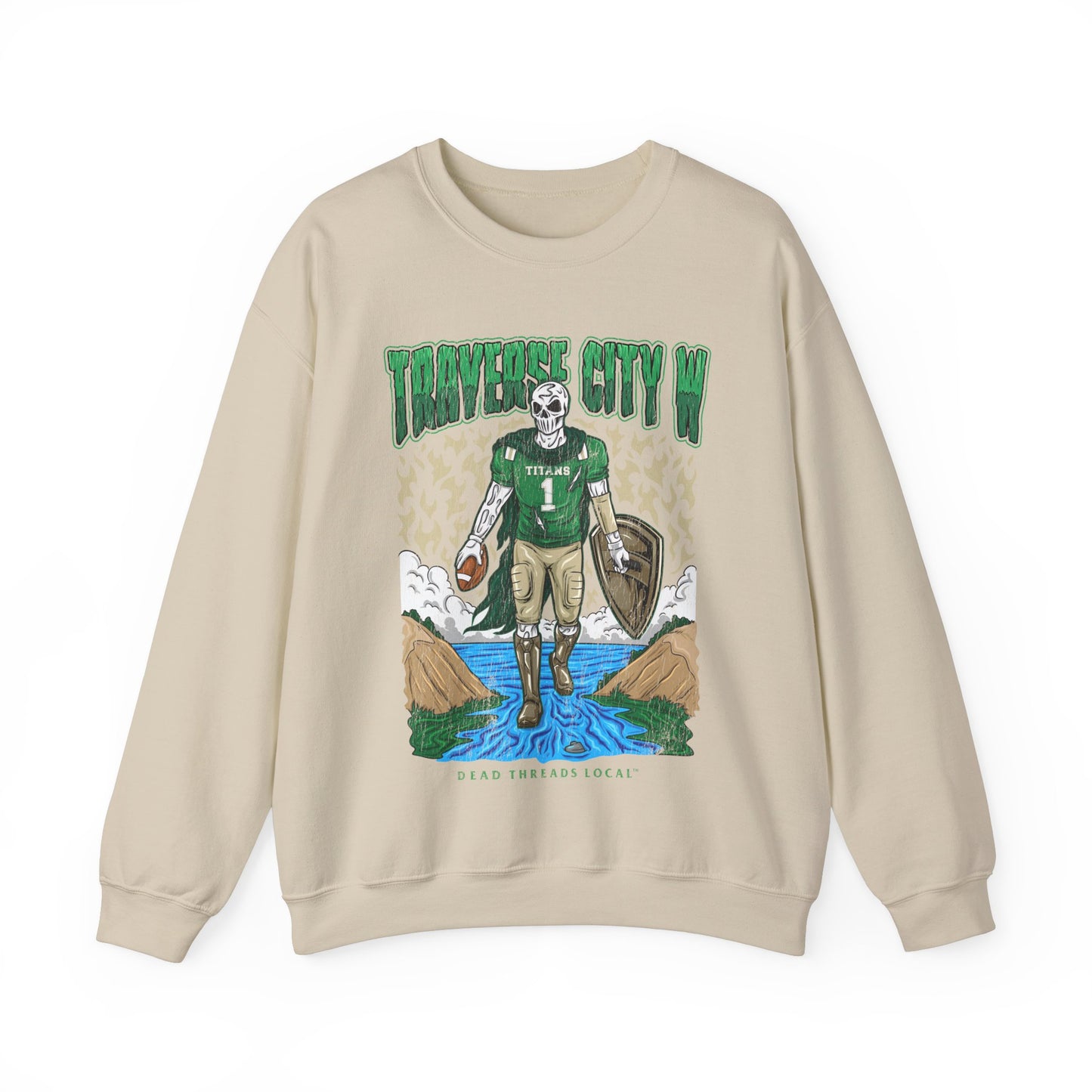 TRAVERSE CITY WEST FOOTBALL CREWNECK SWEATSHIRT