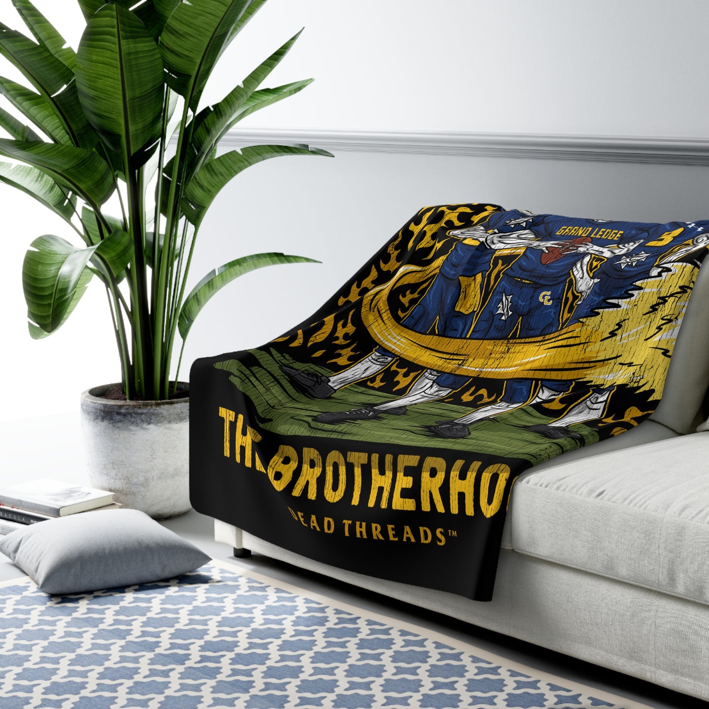GRAND LEDGE FOOTBALL BLANKET