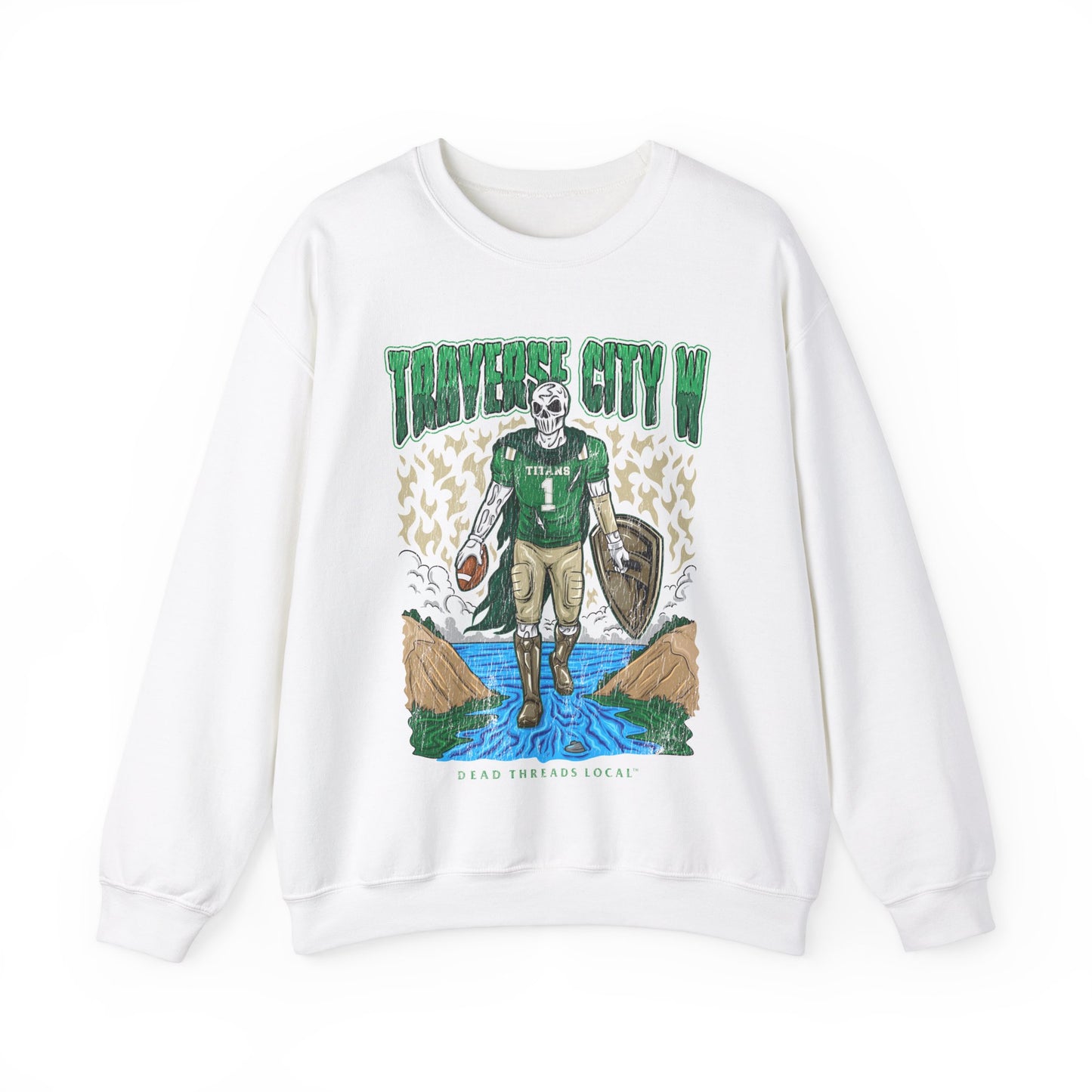 TRAVERSE CITY WEST FOOTBALL CREWNECK SWEATSHIRT