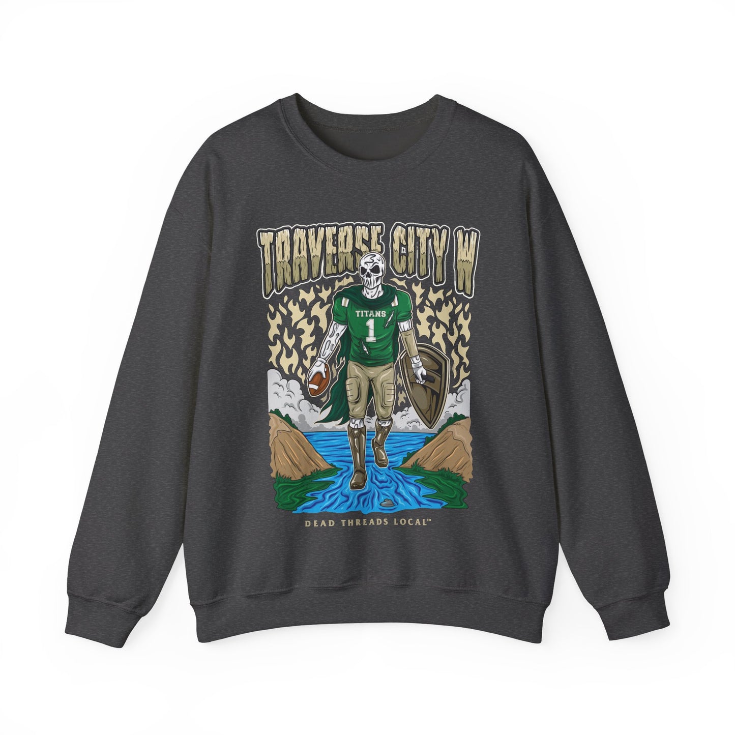 TRAVERSE CITY WEST FOOTBALL CREWNECK SWEATSHIRT