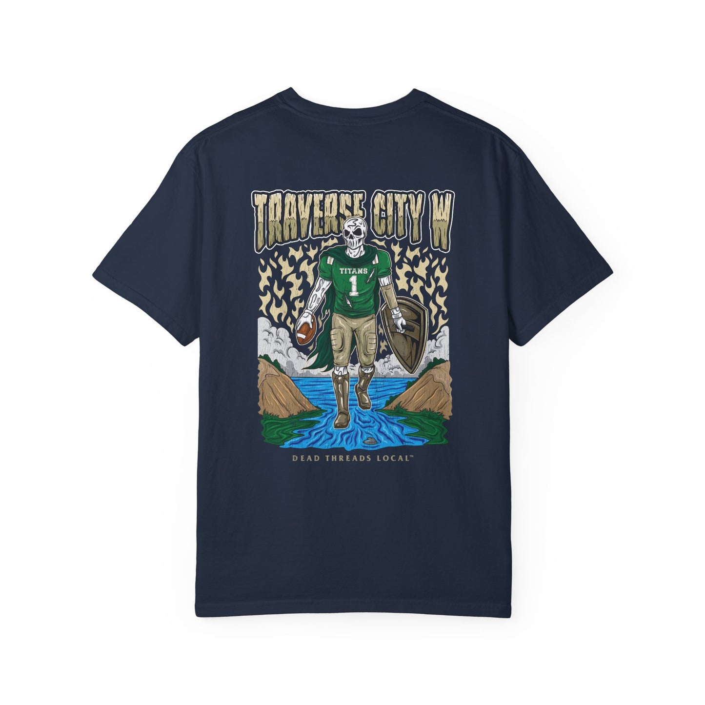 TRAVERSE CITY WEST FOOTBALL 2 SIDED T-SHIRT