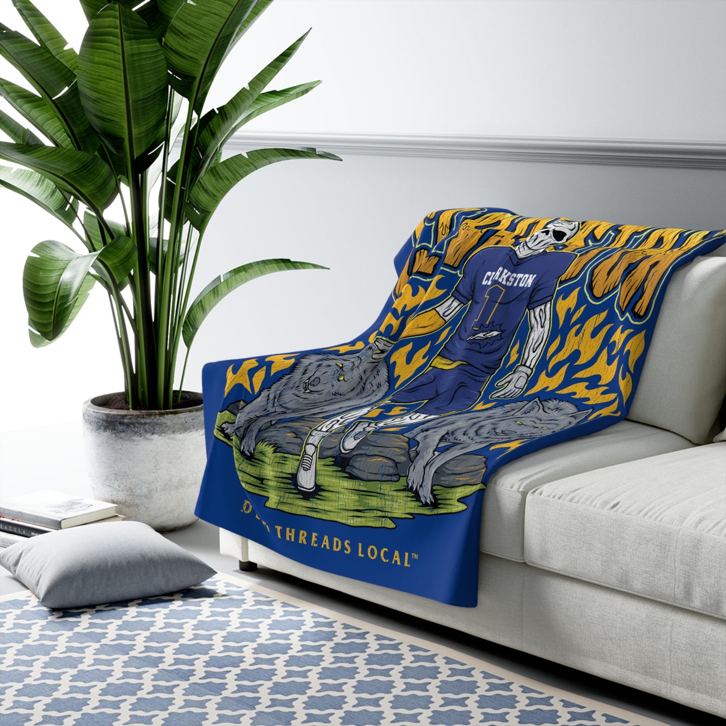 CLARKSTON FOOTBALL BLANKET