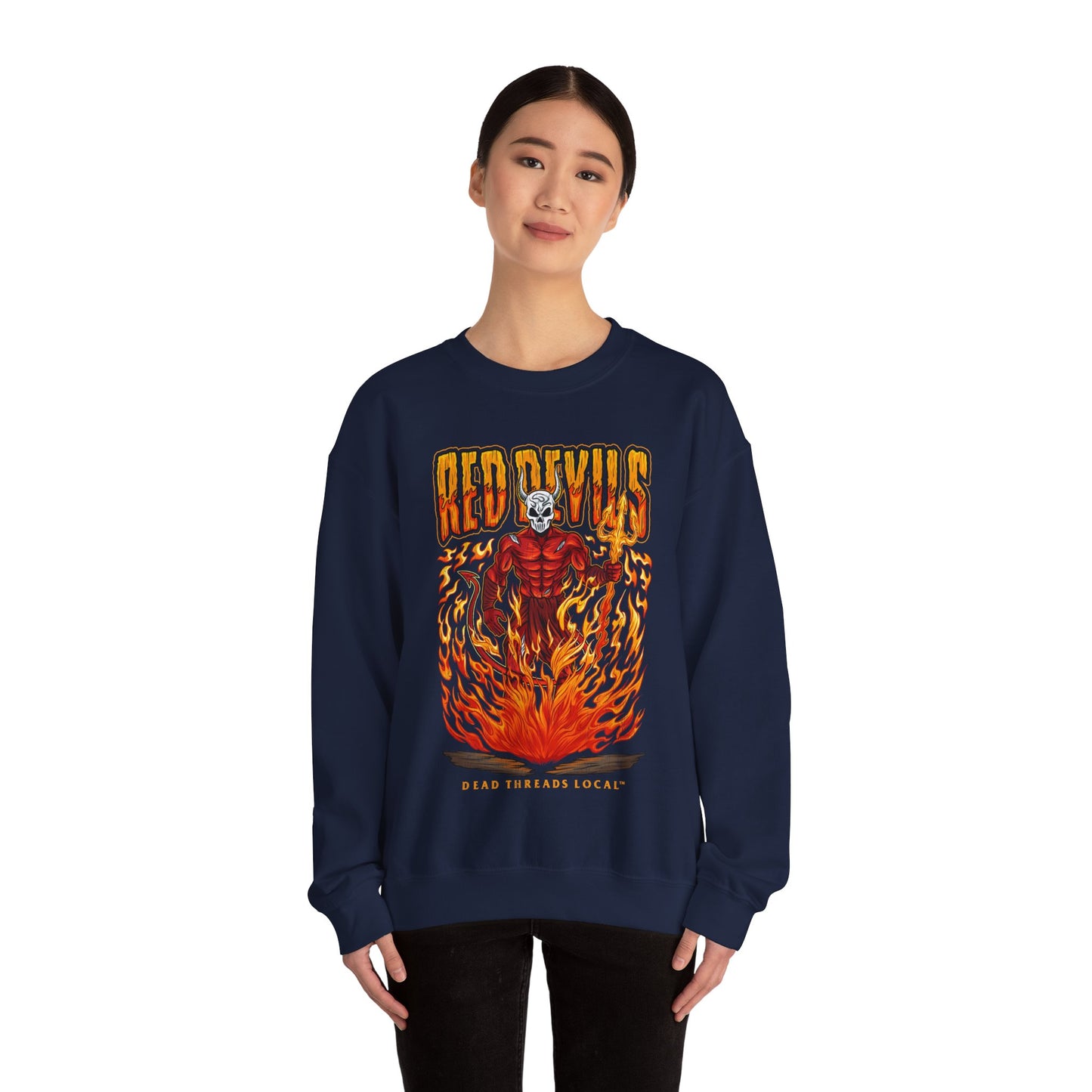 HINSDALE RED DEVILS CREWNECK SWEATSHIRT