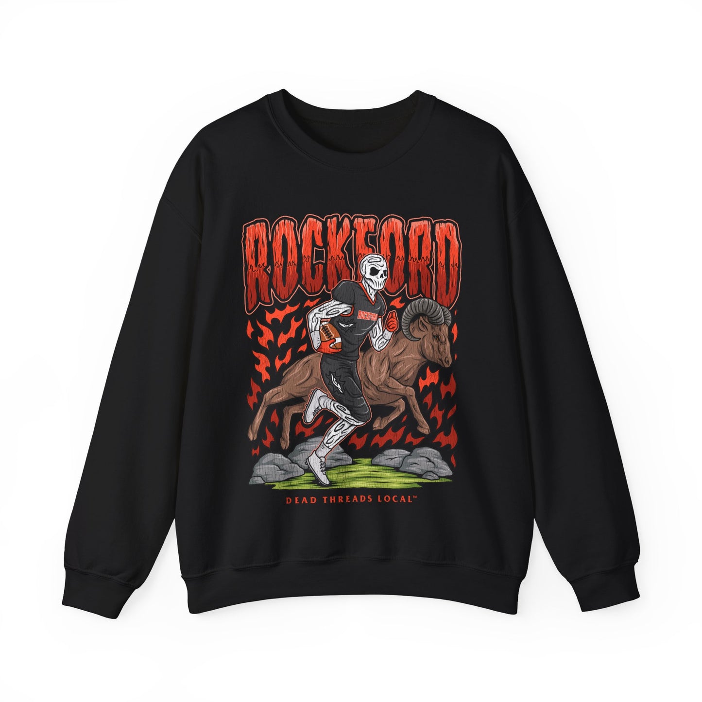 ROCKFORD FOOTBALL CREWNECK SWEATSHIRT