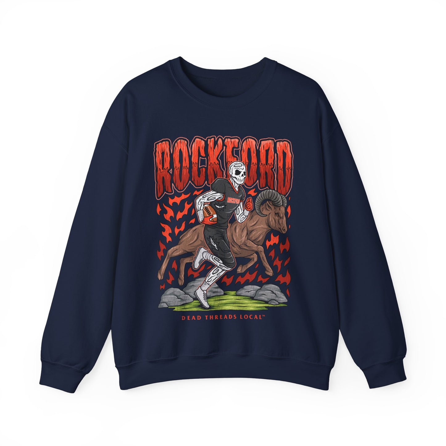 ROCKFORD FOOTBALL CREWNECK SWEATSHIRT