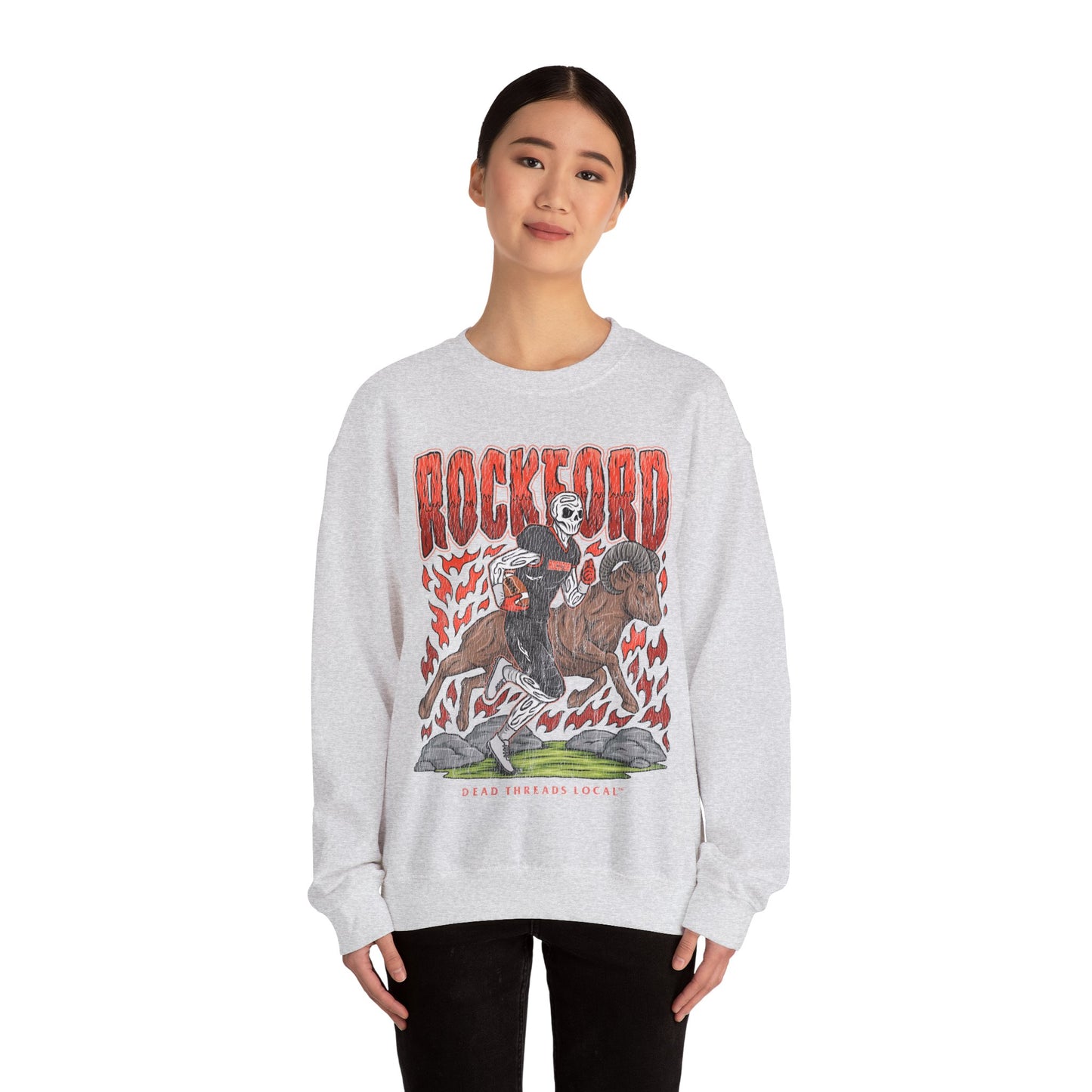 ROCKFORD FOOTBALL CREWNECK SWEATSHIRT