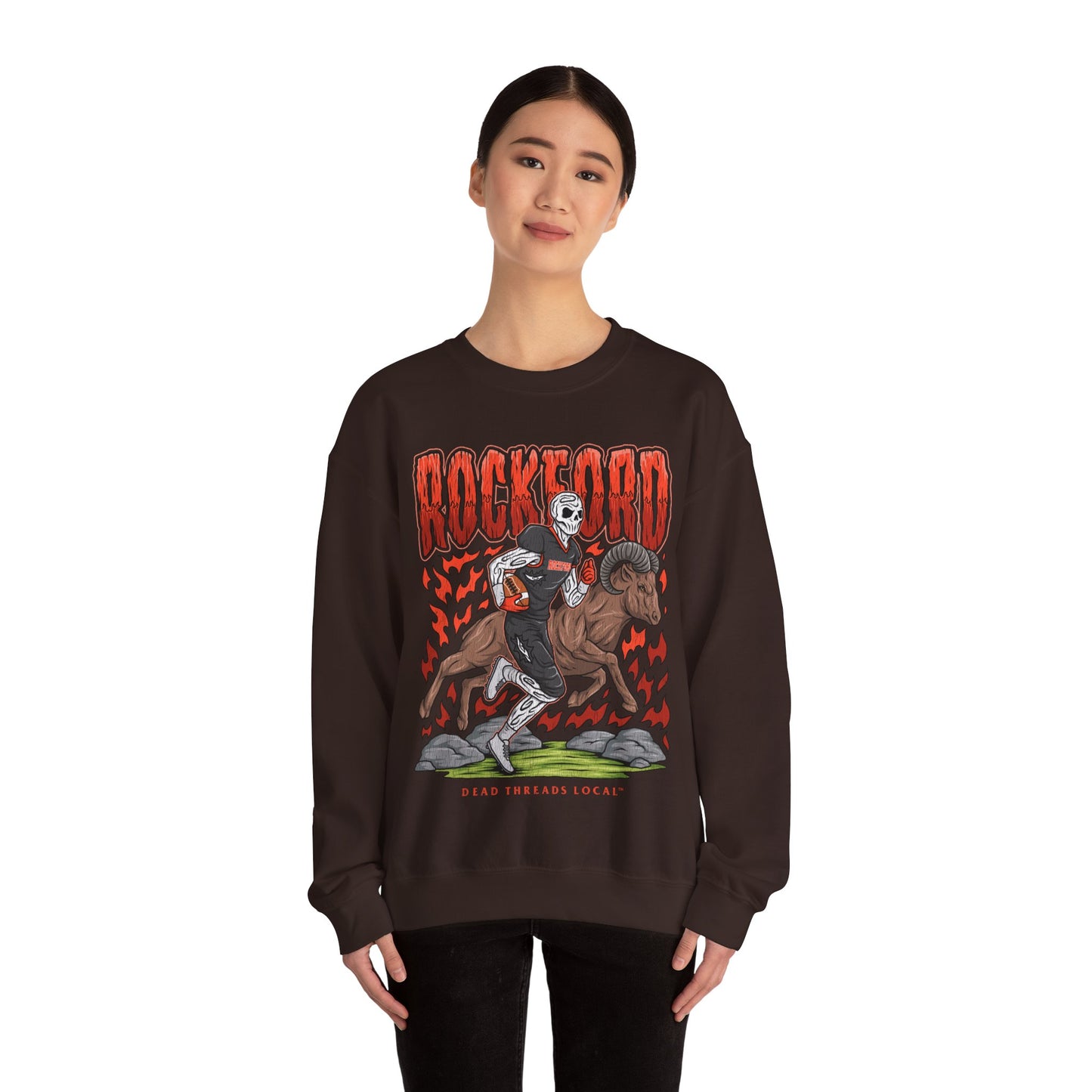 ROCKFORD FOOTBALL CREWNECK SWEATSHIRT