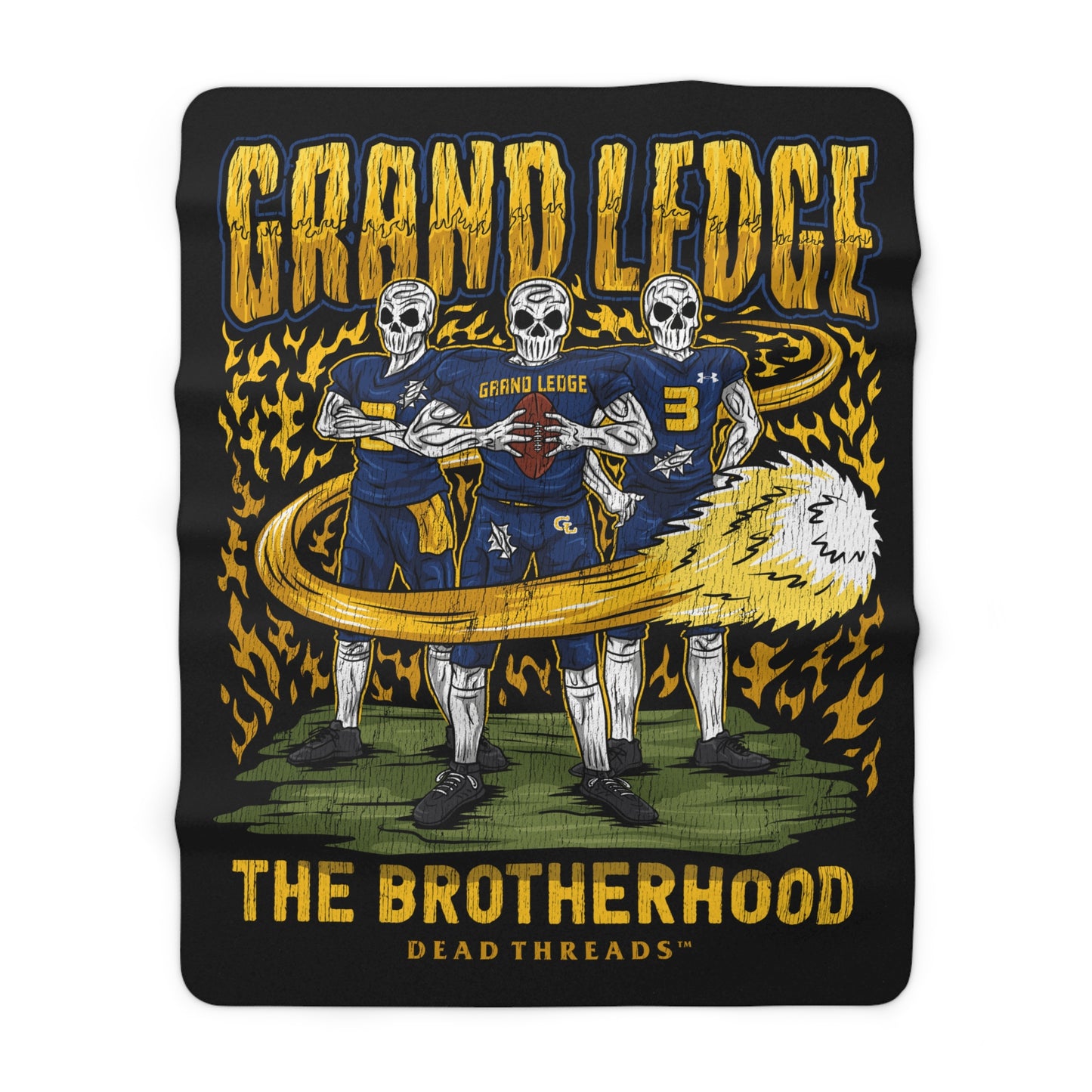 GRAND LEDGE FOOTBALL BLANKET