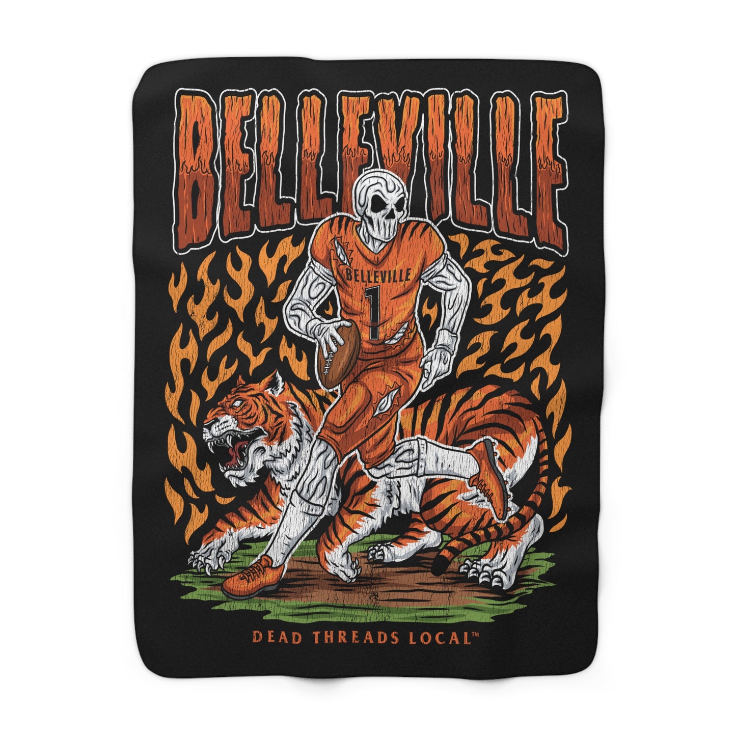 BELLEVILLE FOOTBALL BLANKET