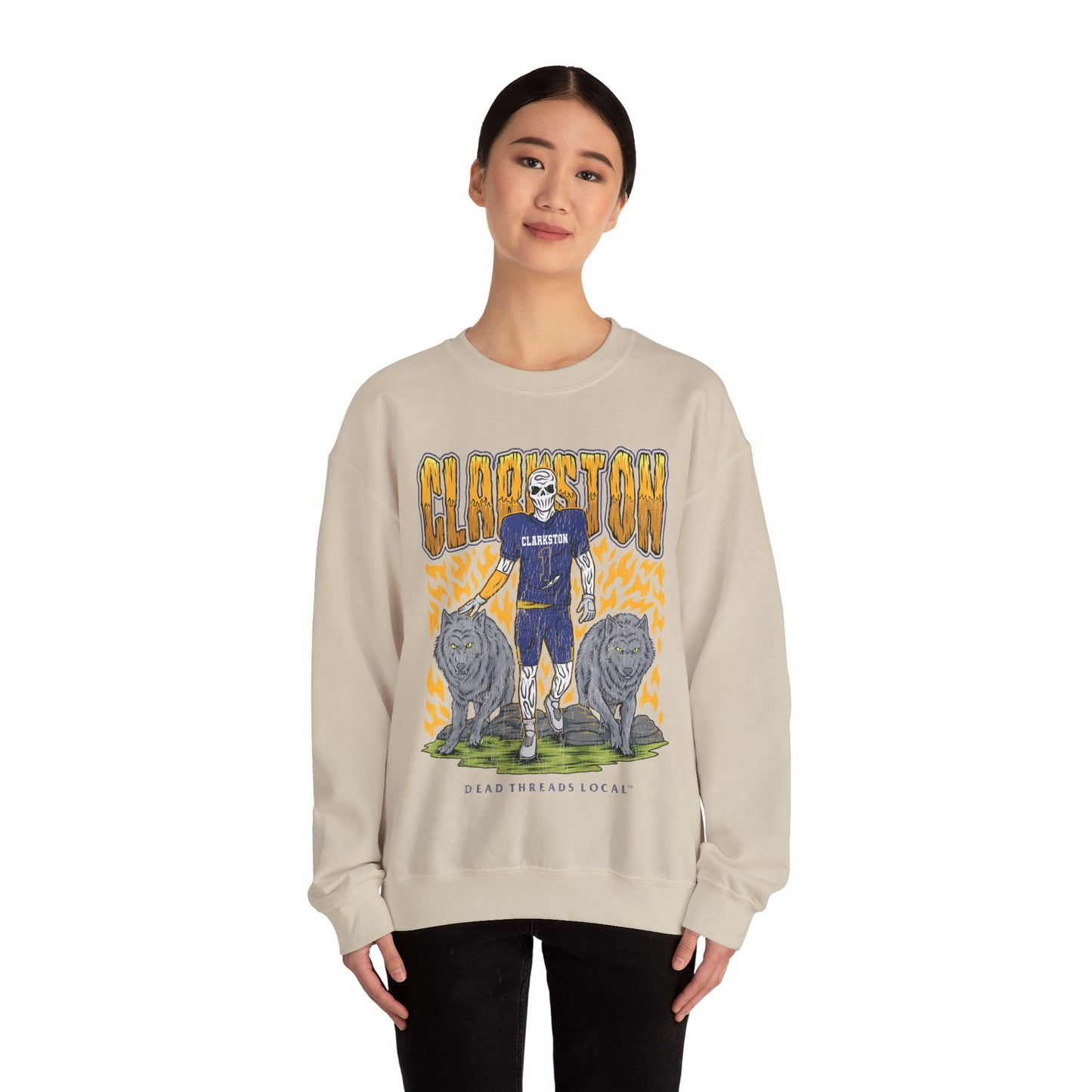 CLARKSTON FOOTBALL CREWNECK SWEATSHIRT
