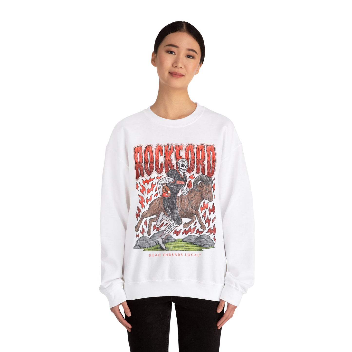 ROCKFORD FOOTBALL CREWNECK SWEATSHIRT