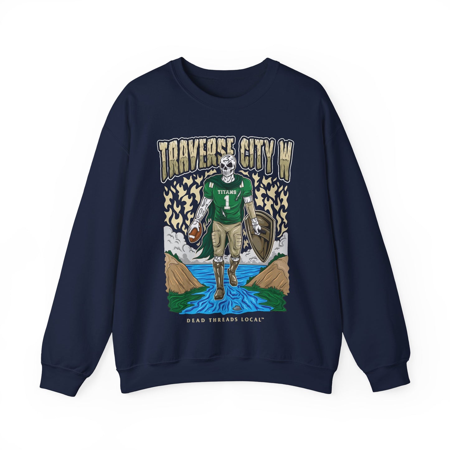 TRAVERSE CITY WEST FOOTBALL CREWNECK SWEATSHIRT