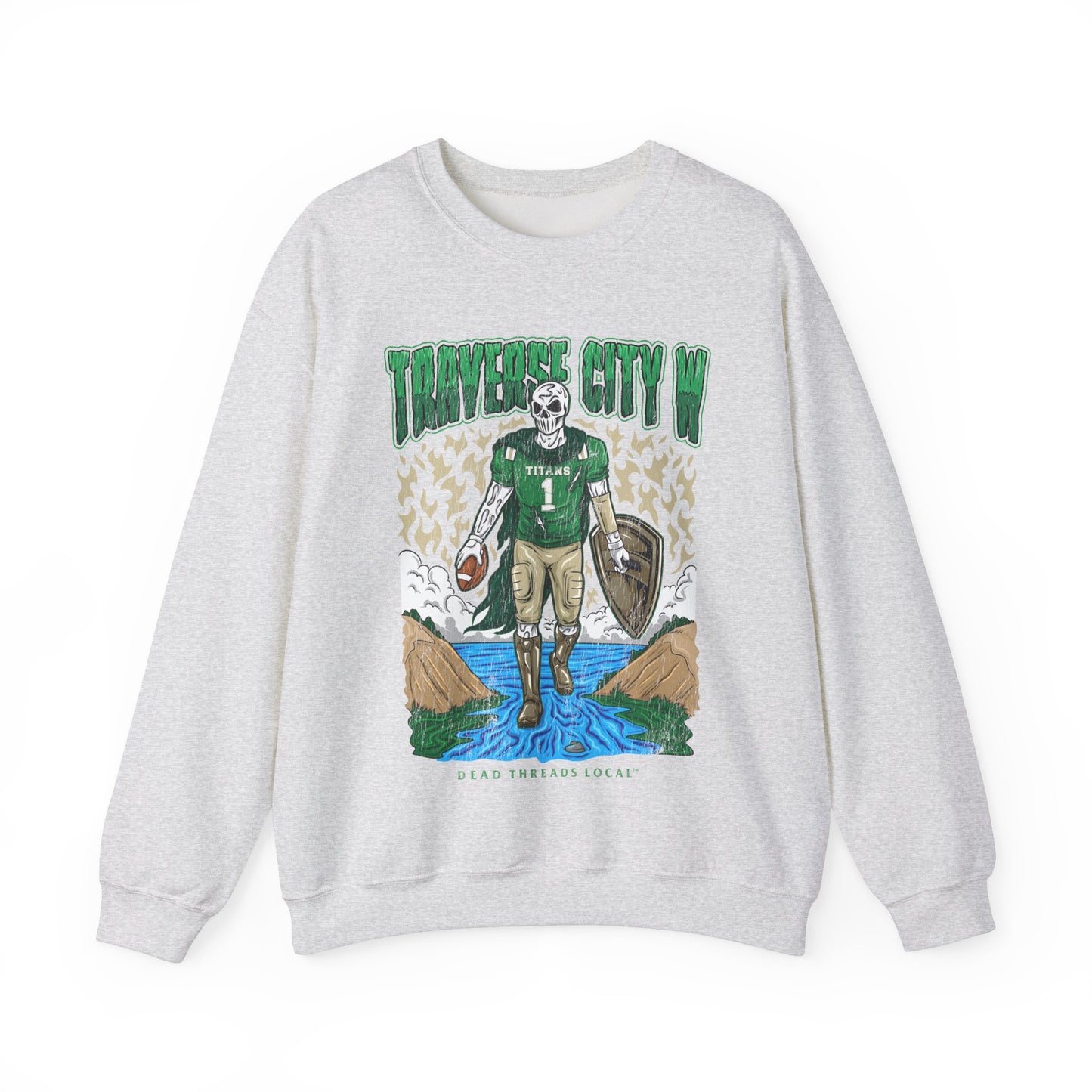 TRAVERSE CITY WEST FOOTBALL CREWNECK SWEATSHIRT