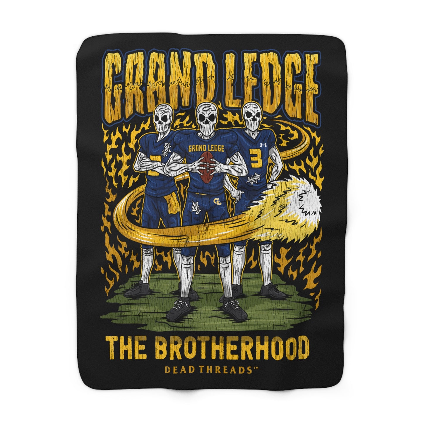 GRAND LEDGE FOOTBALL BLANKET