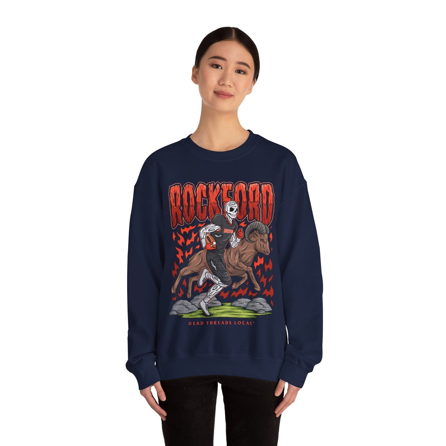 ROCKFORD FOOTBALL CREWNECK SWEATSHIRT