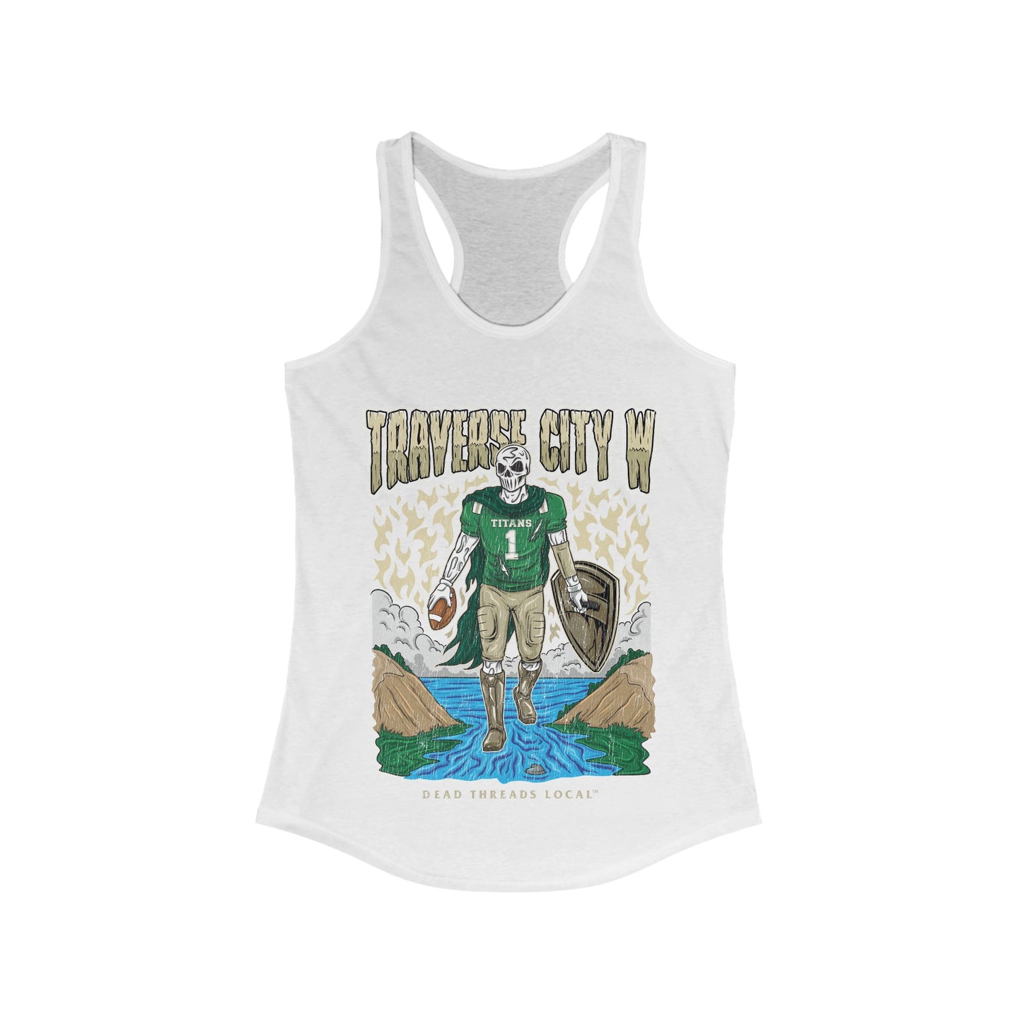 TRAVERSE CITY WEST FOOTBALL WOMEN'S RACERBACK TANK