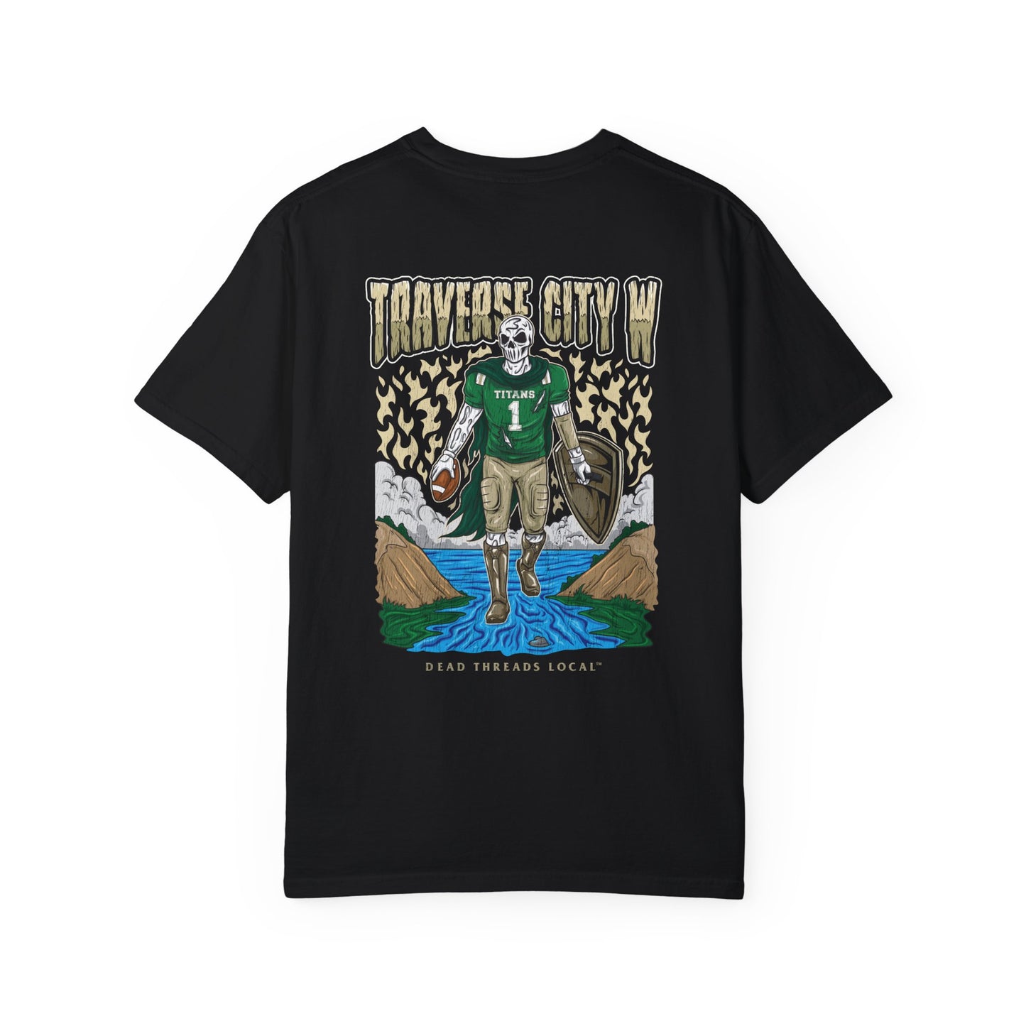 TRAVERSE CITY WEST FOOTBALL 2 SIDED T-SHIRT