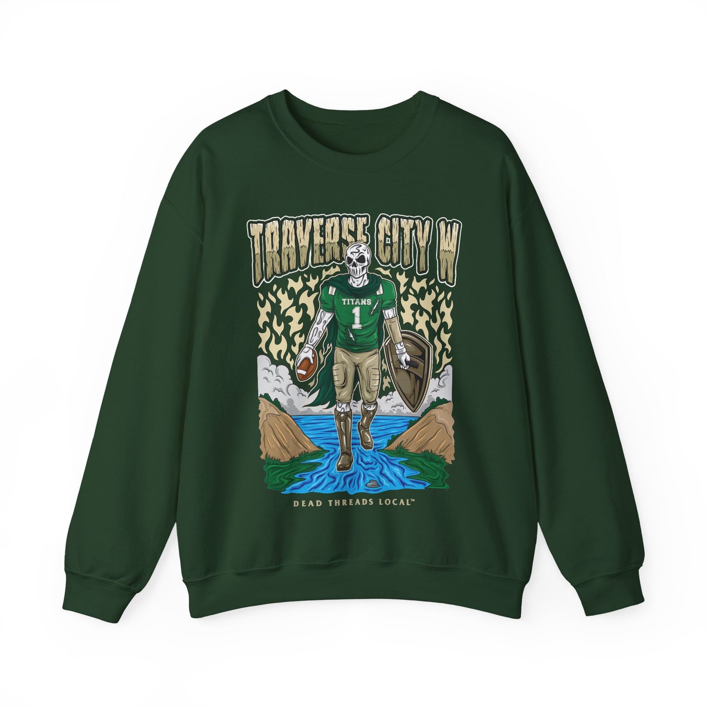 TRAVERSE CITY WEST FOOTBALL CREWNECK SWEATSHIRT