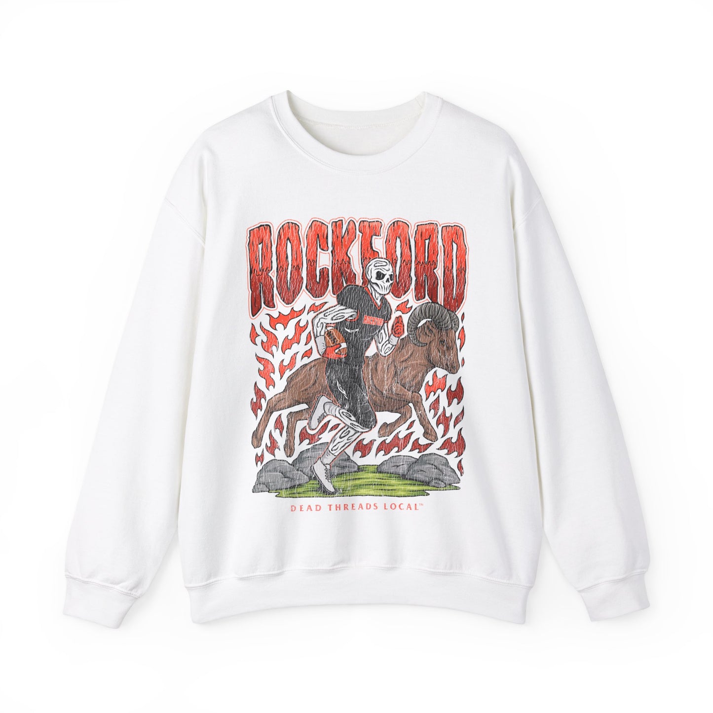 ROCKFORD FOOTBALL CREWNECK SWEATSHIRT