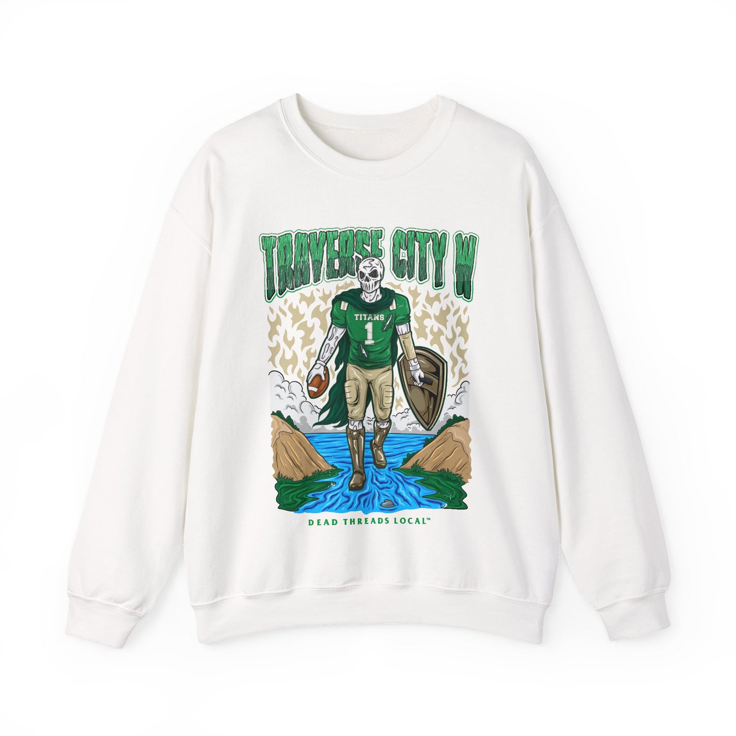TRAVERSE CITY WEST FOOTBALL CREWNECK SWEATSHIRT