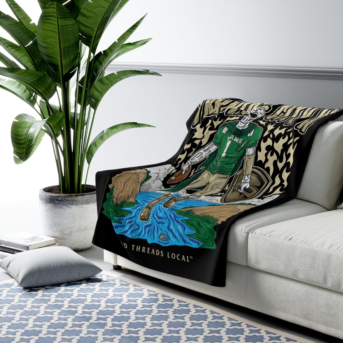 TRAVERSE CITY WEST FOOTBALL BLANKET