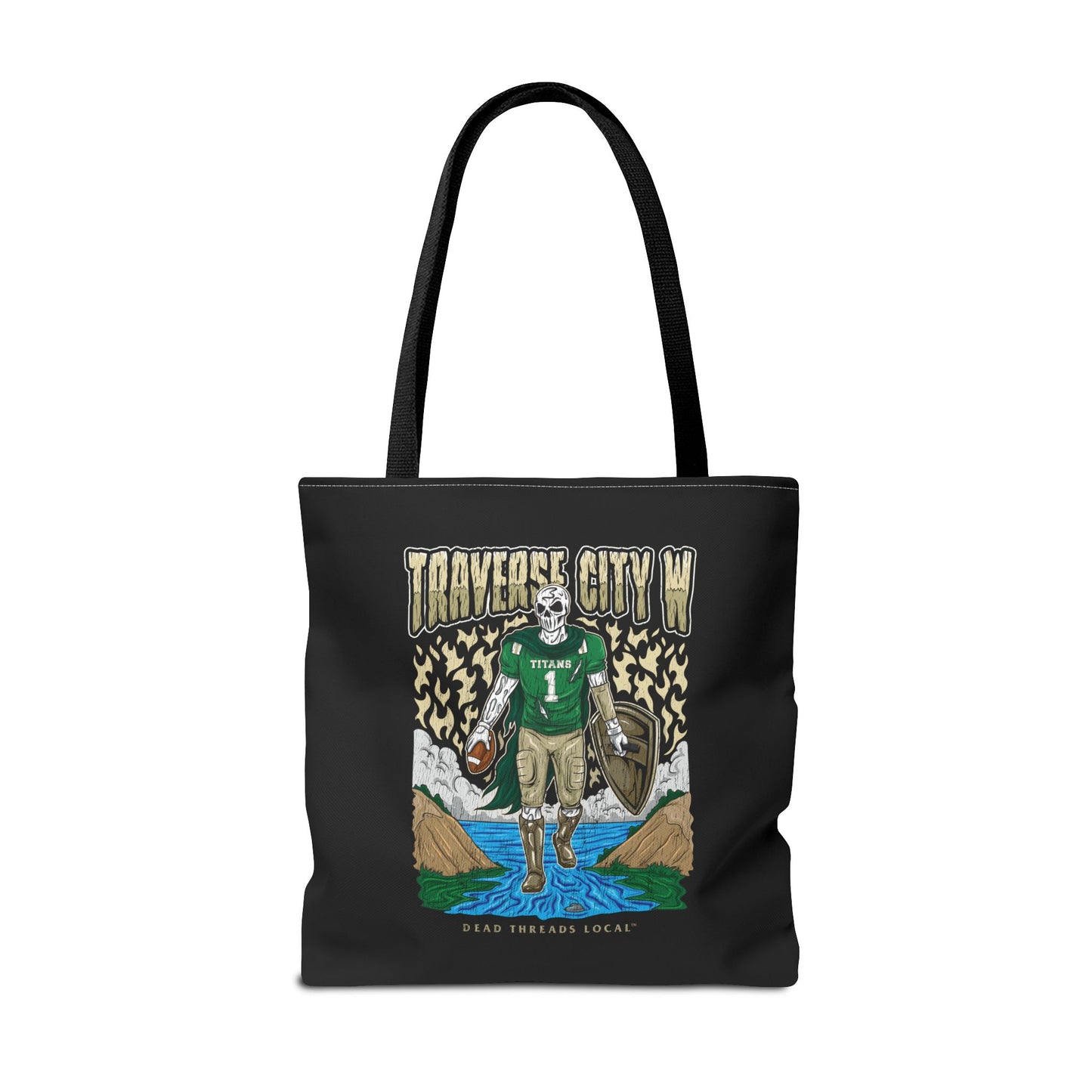 TRAVERSE CITY WEST FOOTBALL 2-SIDED TOTE BAG