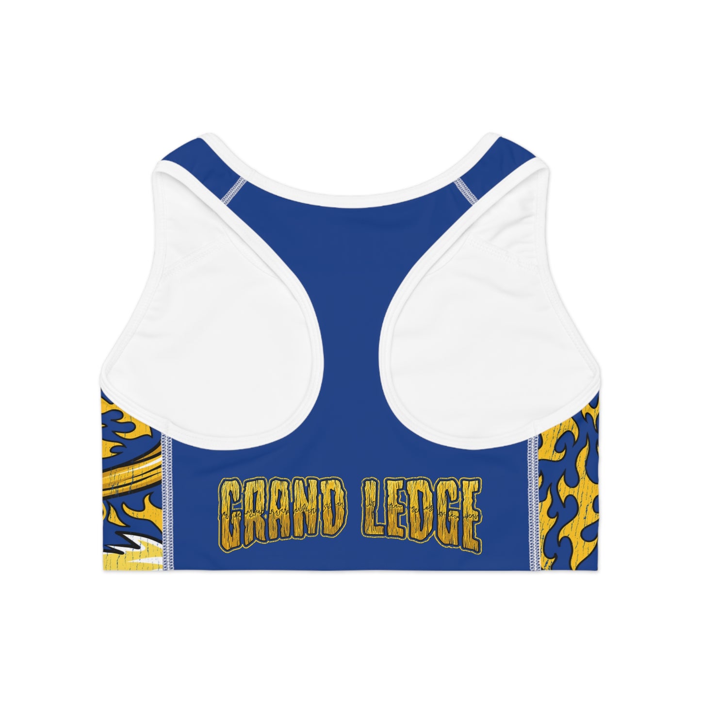 GRAND LEDGE FOOTBALL WOMENS SPORTS BRA BLUE