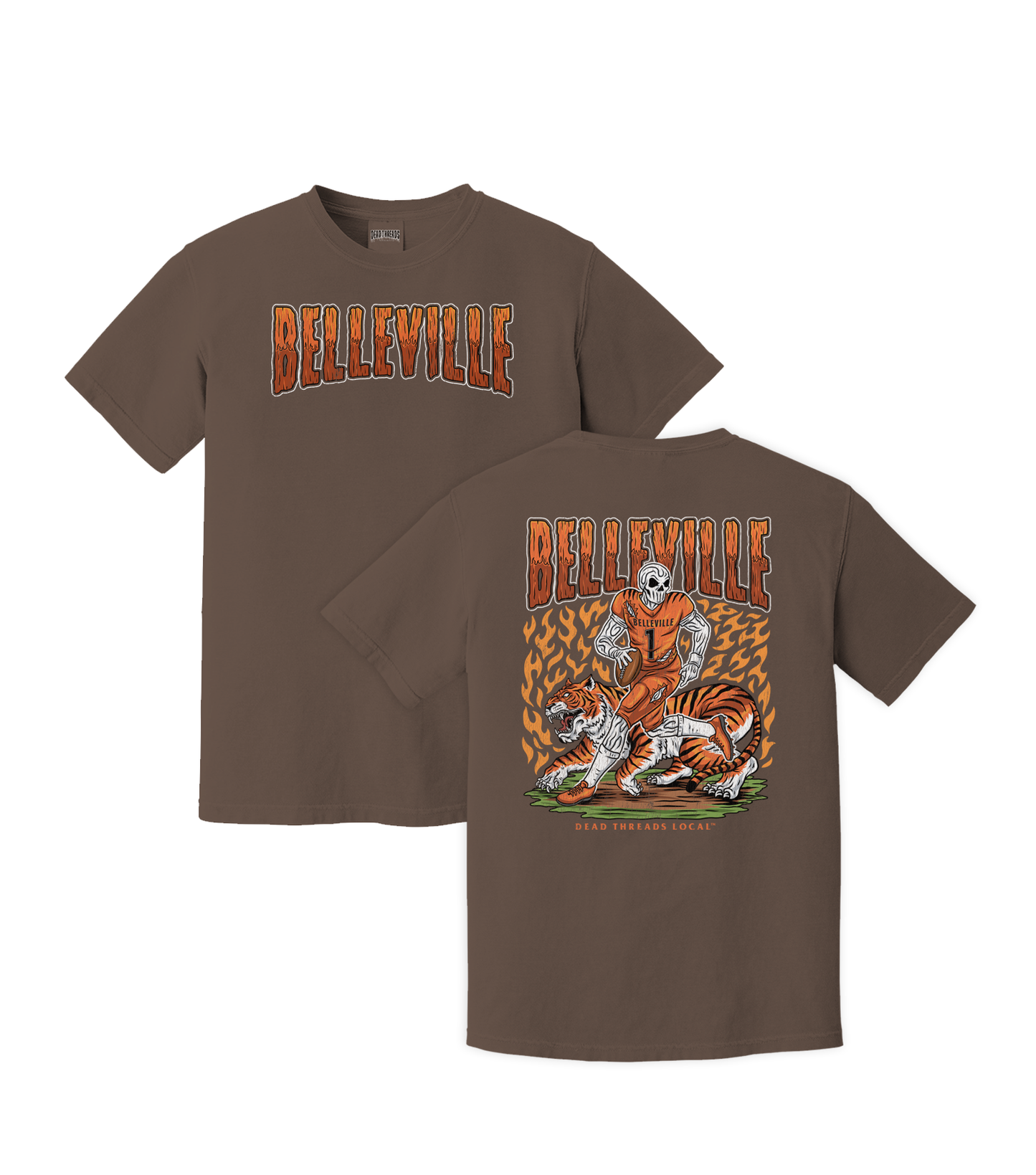 BELLEVILLE FOOTBALL 2 SIDED T-SHIRT