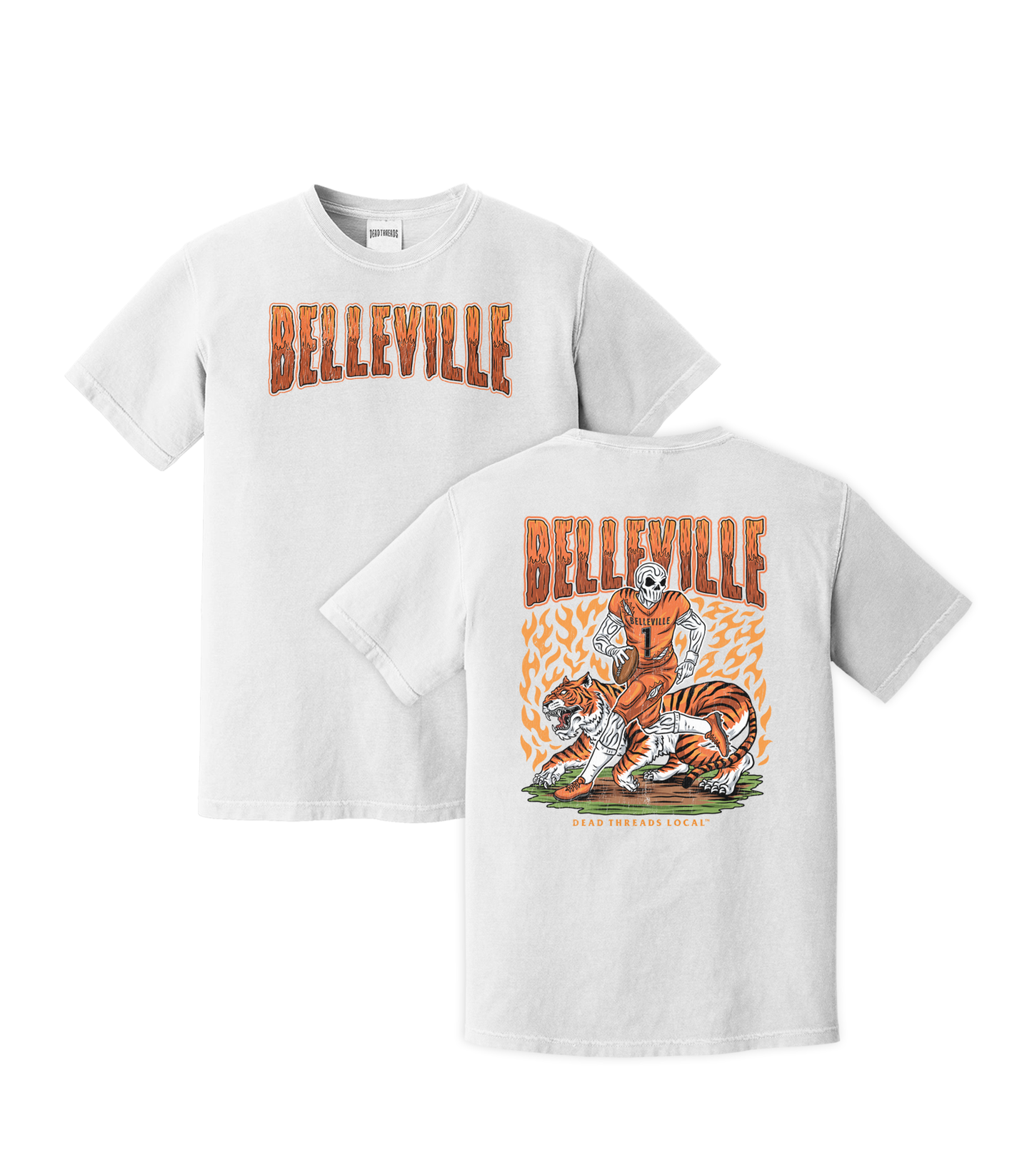 BELLEVILLE FOOTBALL 2 SIDED T-SHIRT