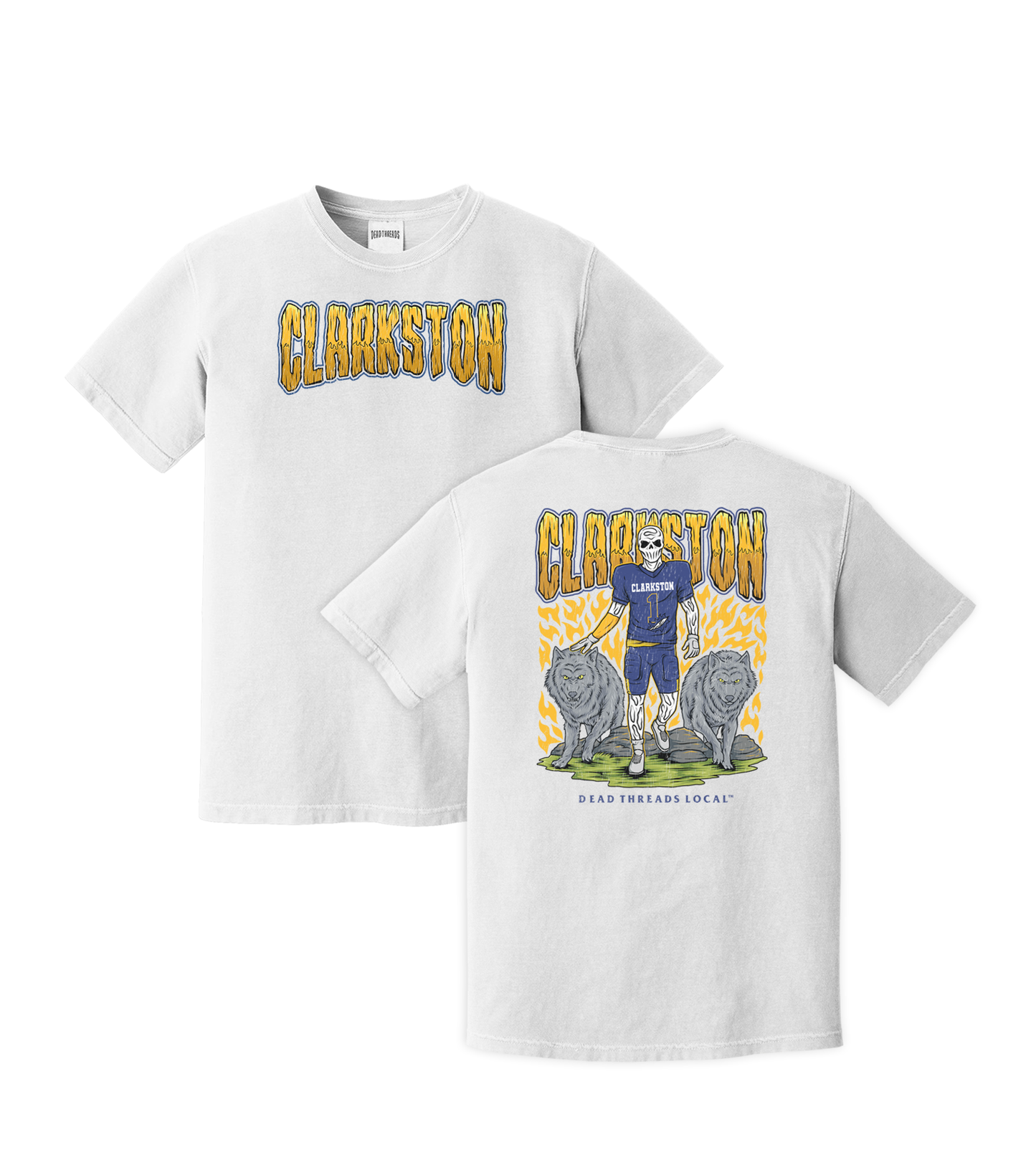 CLARKSTON FOOTBALL 2 SIDED T-SHIRT