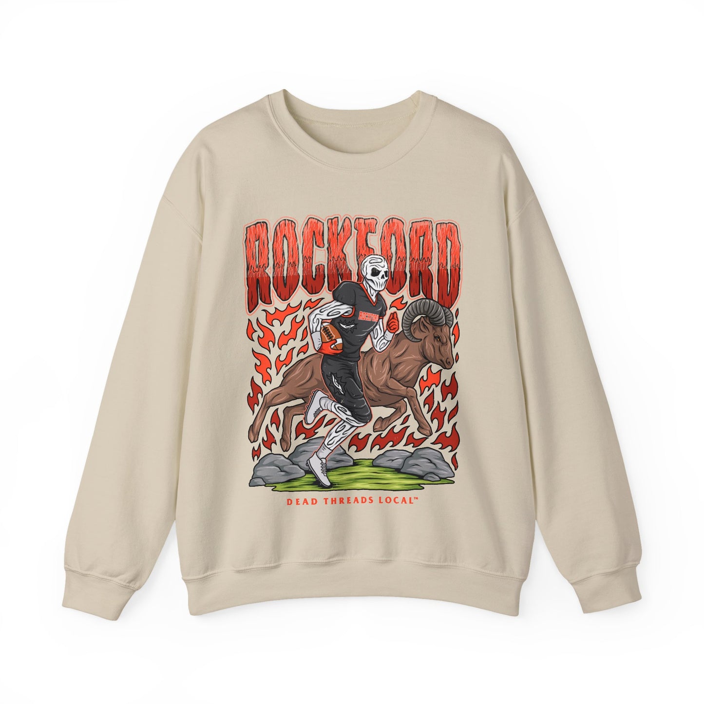 ROCKFORD FOOTBALL CREWNECK SWEATSHIRT