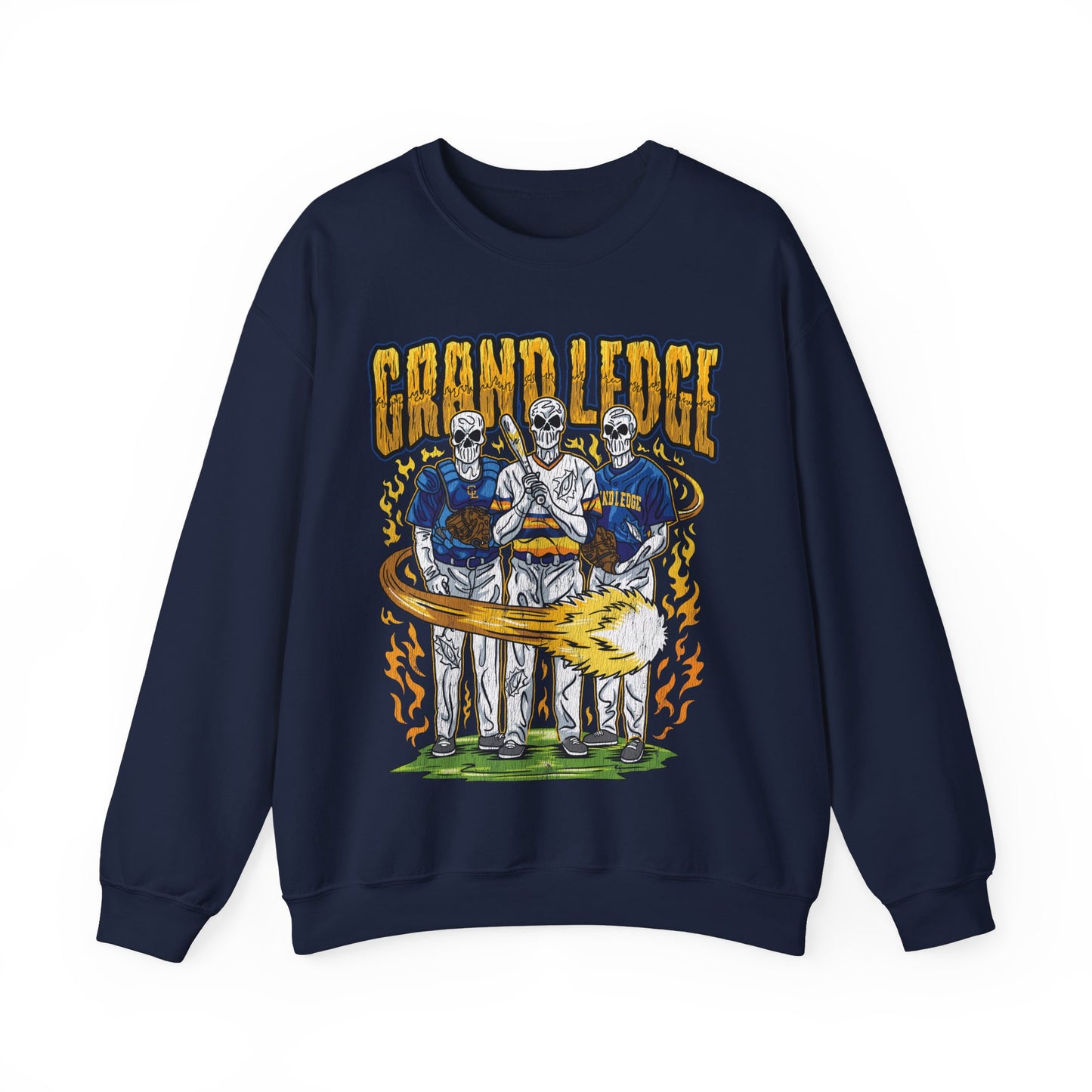 GRAND LEDGE BASEBALL TRIO CREWNECK SWEATSHIRT