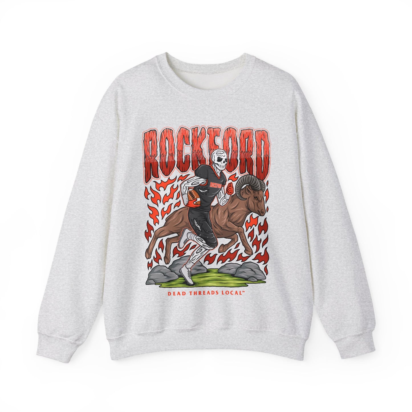 ROCKFORD FOOTBALL CREWNECK SWEATSHIRT