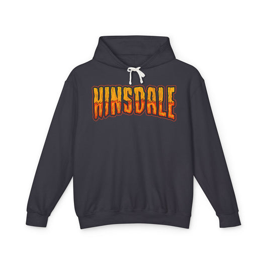 HINSDALE RED DEVILS DBLE-SIDED LIGHT HOODY