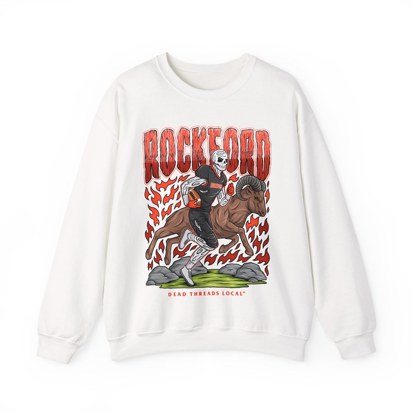 ROCKFORD FOOTBALL CREWNECK SWEATSHIRT