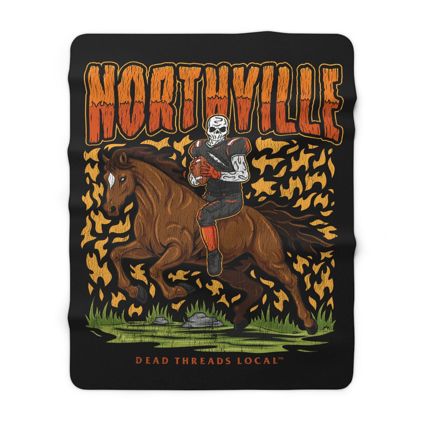 NORTHVILLE FOOTBALL BLANKET