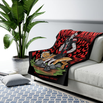 GRAND BLANC FOOTBALL BLANKET