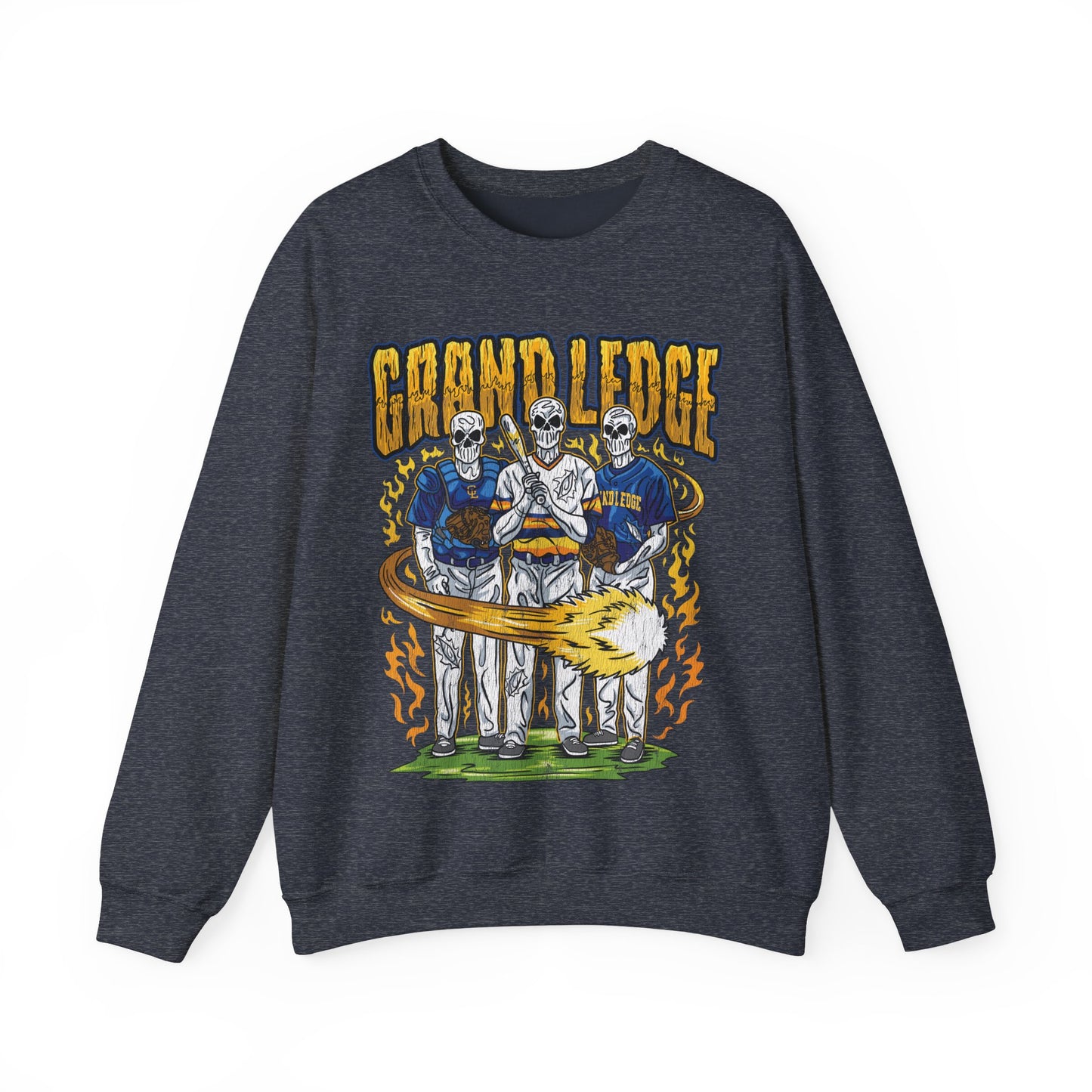 GRAND LEDGE BASEBALL TRIO CREWNECK SWEATSHIRT