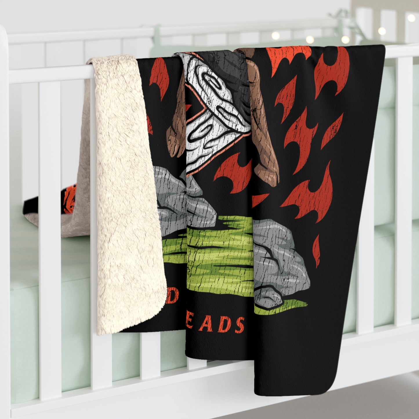 ROCKFORD FOOTBALL BLANKET