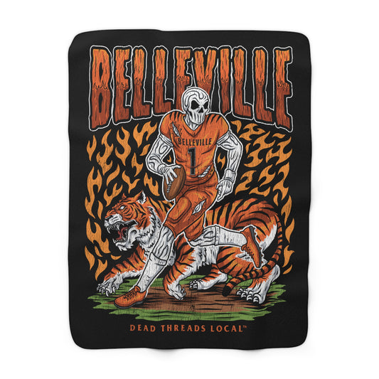 BELLEVILLE FOOTBALL BLANKET