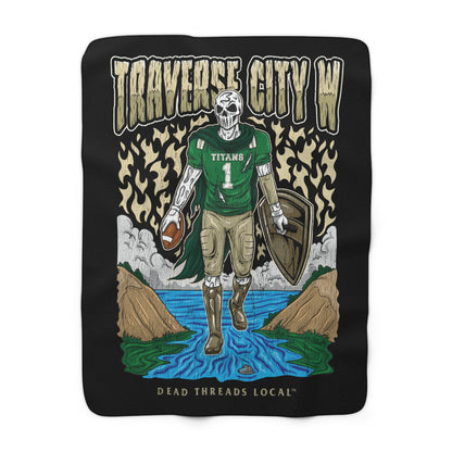 TRAVERSE CITY WEST FOOTBALL BLANKET