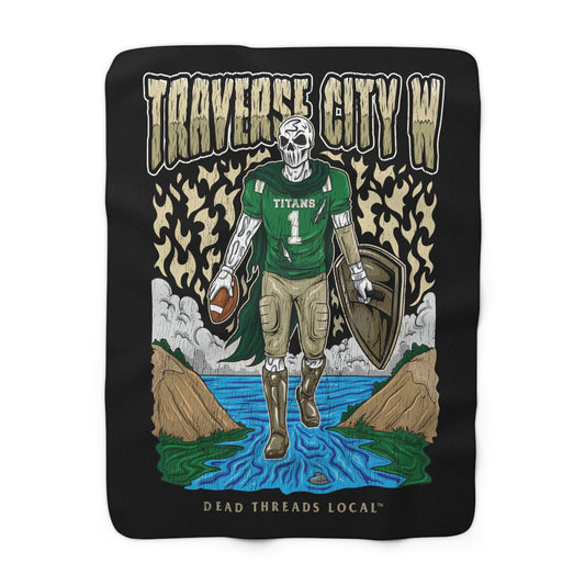TRAVERSE CITY WEST FOOTBALL BLANKET