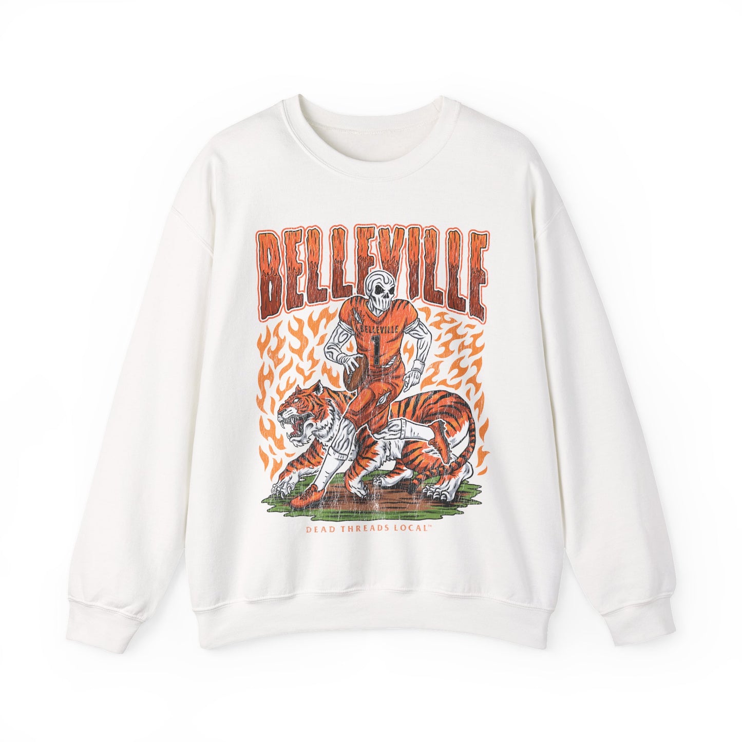 BELLEVILLE FOOTBALL CREWNECK SWEATSHIRT