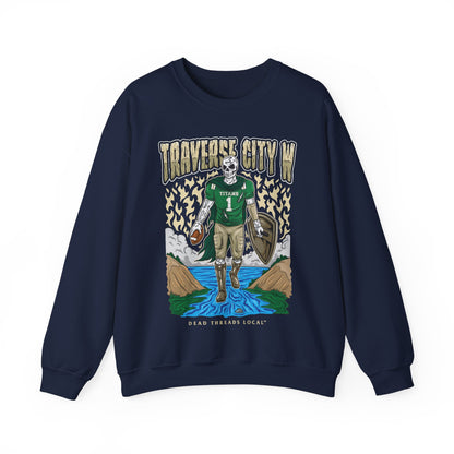 TRAVERSE CITY WEST FOOTBALL CREWNECK SWEATSHIRT
