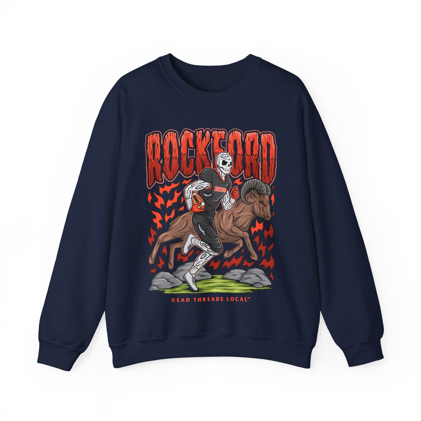 ROCKFORD FOOTBALL CREWNECK SWEATSHIRT
