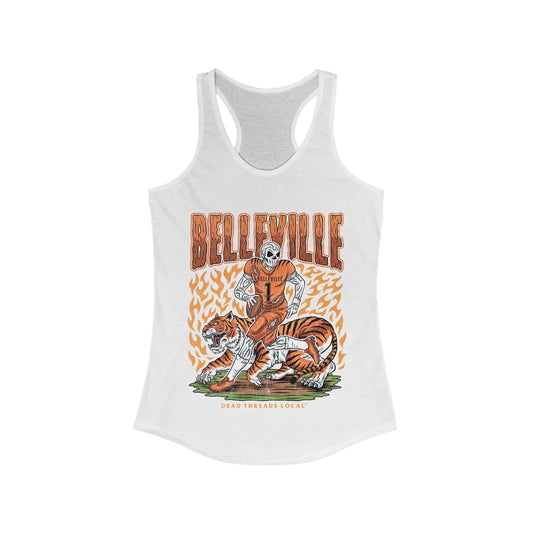 BELLEVILLE FOOTBALL WOMENS RACERBACK TANK